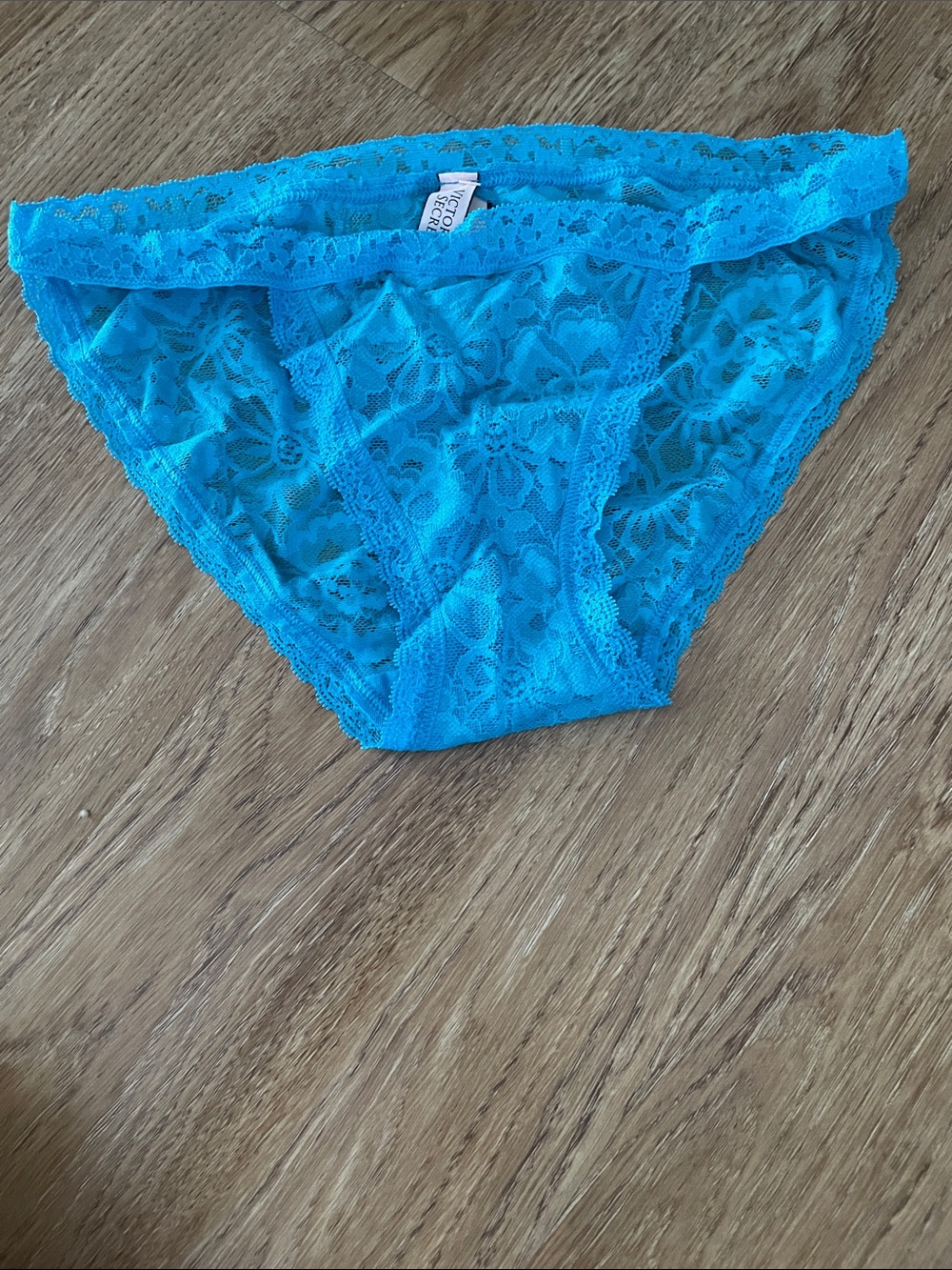 Victoria's Secret Turquoise Lace Bikini Briefs